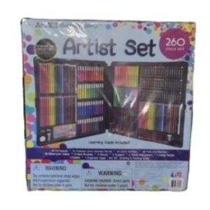 Art 101 Budding Artist Set 260 Piece With Organizer Case